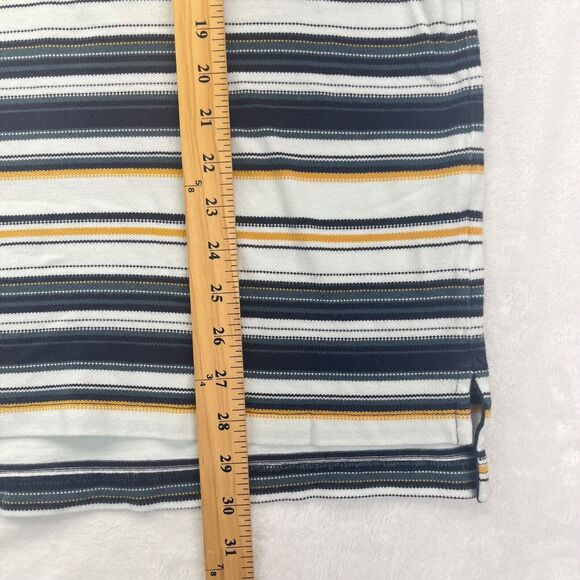 Vintage 90s Timberland Striped Collared Green White Shirt Men's XXL - Picture 6 of 7